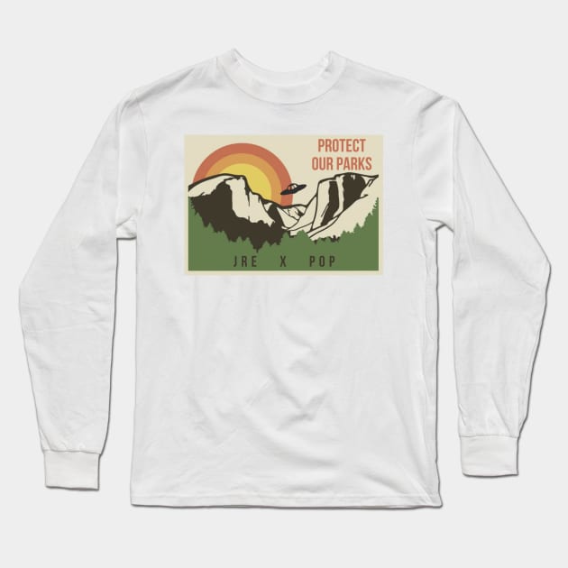 JRE Protect Our Parks Long Sleeve T-Shirt by TexasToons